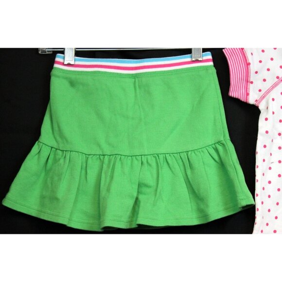 NEW 2008 Gymboree Tennis Match 2pc Outfit sz 4 Skort Hooded Polka Dot Shirt Prep - Picture 6 of 9